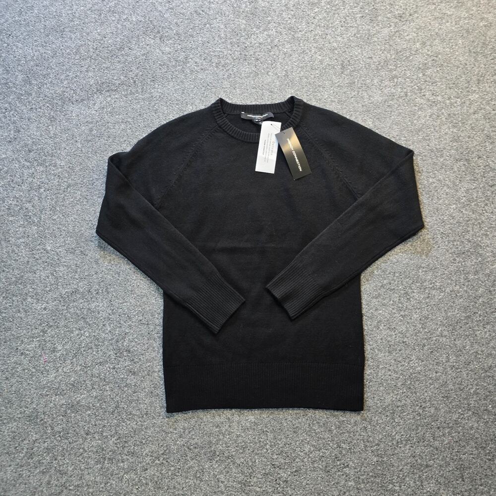 French Connection Sweater Womens Size Medium Black Long Sleeve Minimal Casual
